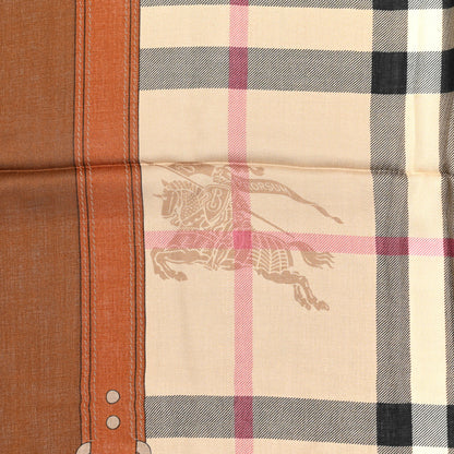 Burberry Modal Silk Haymarket Check Scarf Bronze 2 of 4
