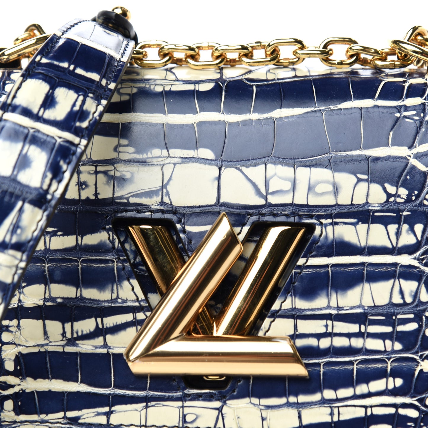 Alligator Twist Shoulder Bag PM