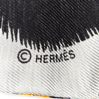 Hermes Silk Pelages et Camouflage Twilly 3 of 4