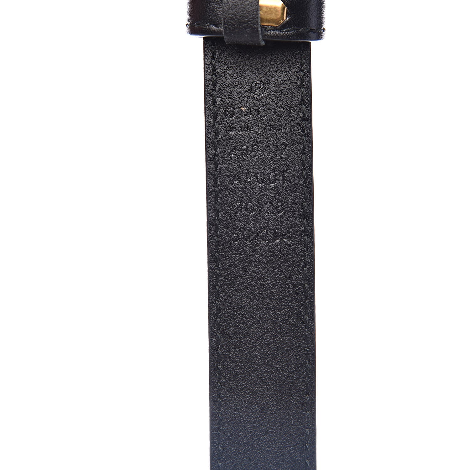 Gucci Calfskin Double G 20mm Belt 70 28 Black 5 of 5