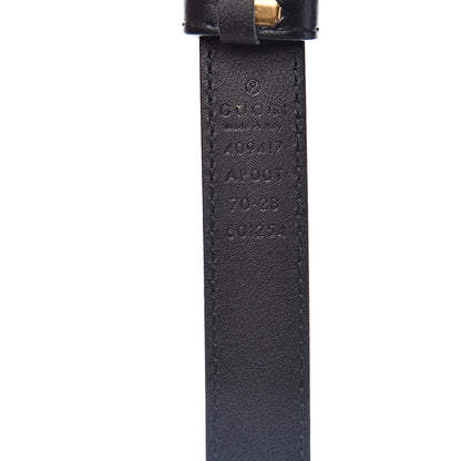 Gucci Calfskin Double G 20mm Belt 70 28 Black 5 of 5