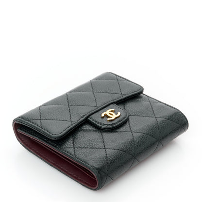Chanel Caviar Quilted Compact Flap Wallet Black 4 of 11