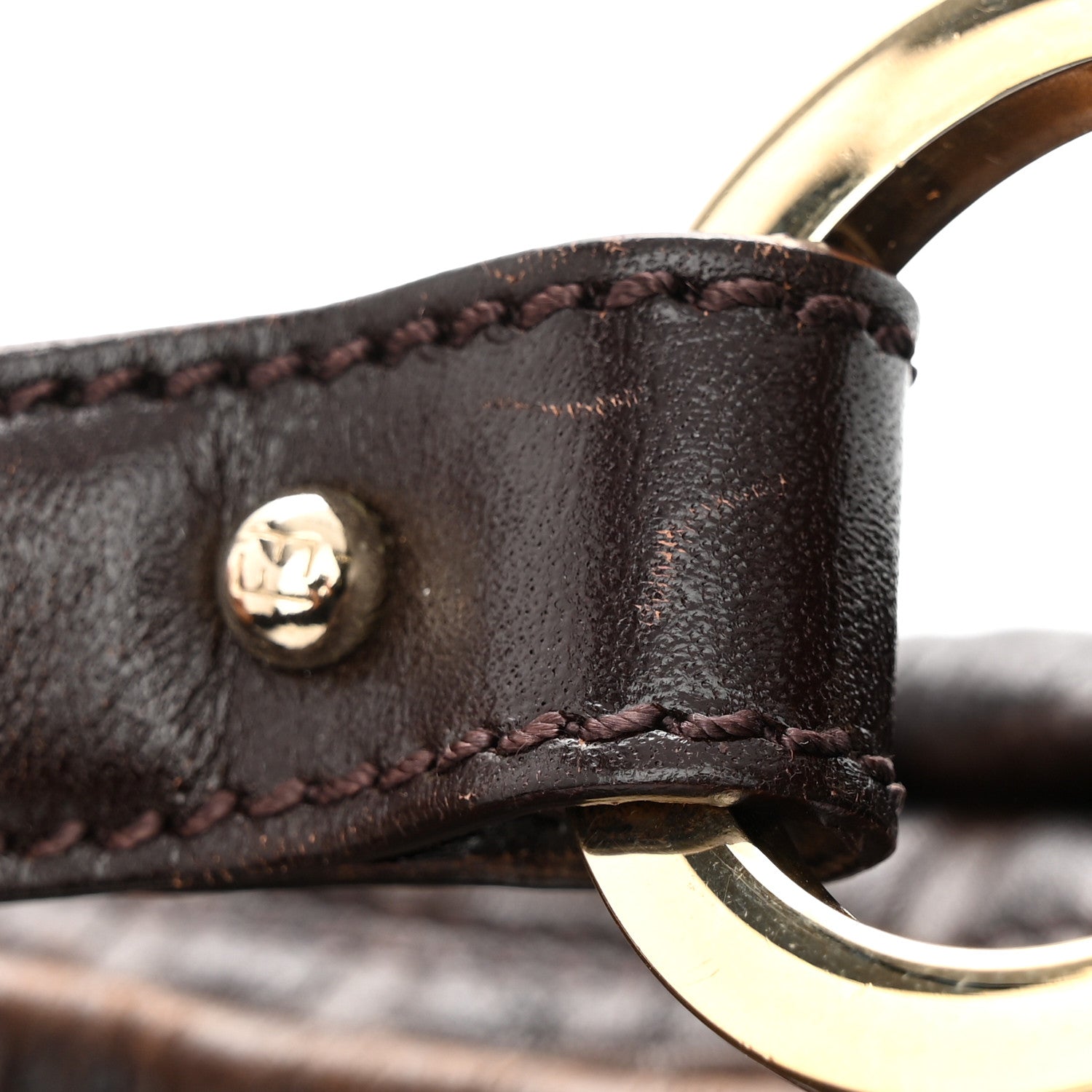 Fendi Vitello FF Embossed Chef Hobo Brown 12 of 13