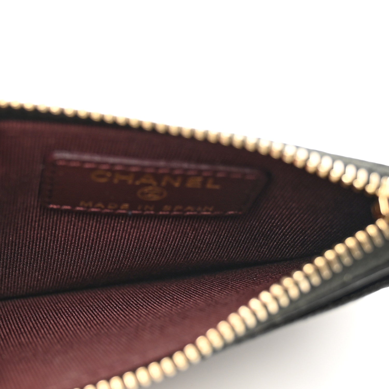 Chanel Caviar Quilted CC Zip Card Holder Black 5 of 9