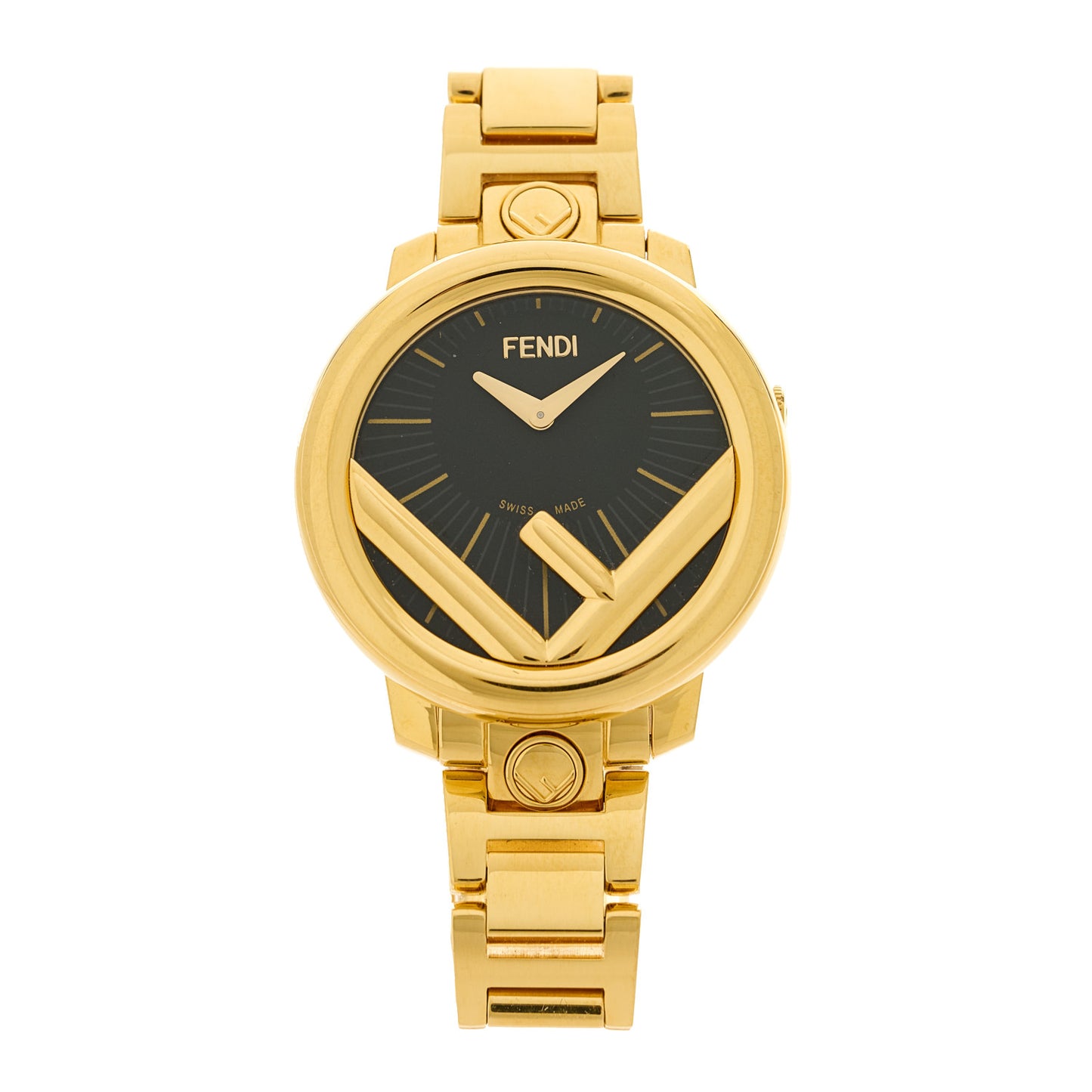 Stainless Steel 28mm Run Away Quartz Watch Gold