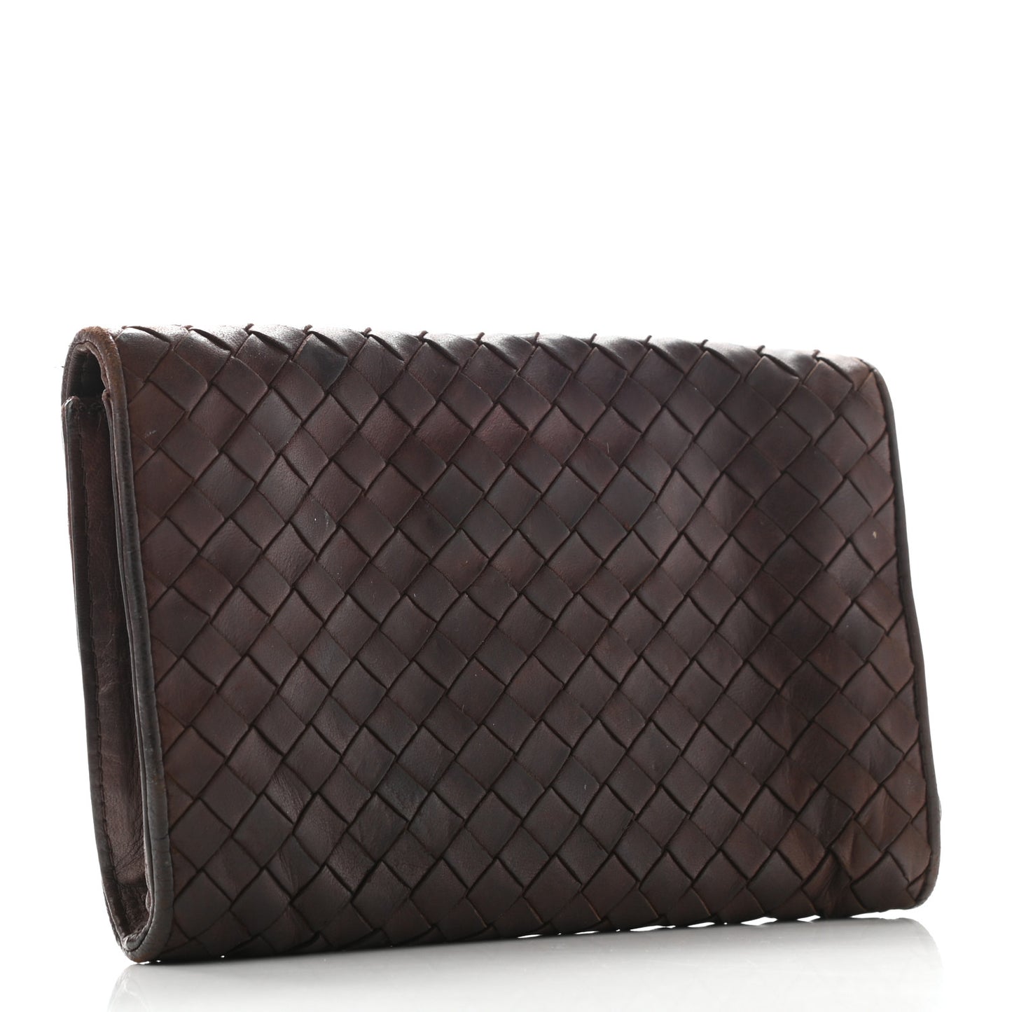Nappa Intrecciato Flap Clutch