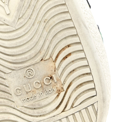 Gucci Calfskin Web Floral Embroidered Womens Ace Sneakers 35 White 10 of 14