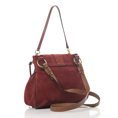 Chloe Suede Small Lexa Shoulder Bag Sienna Red 2 of 8