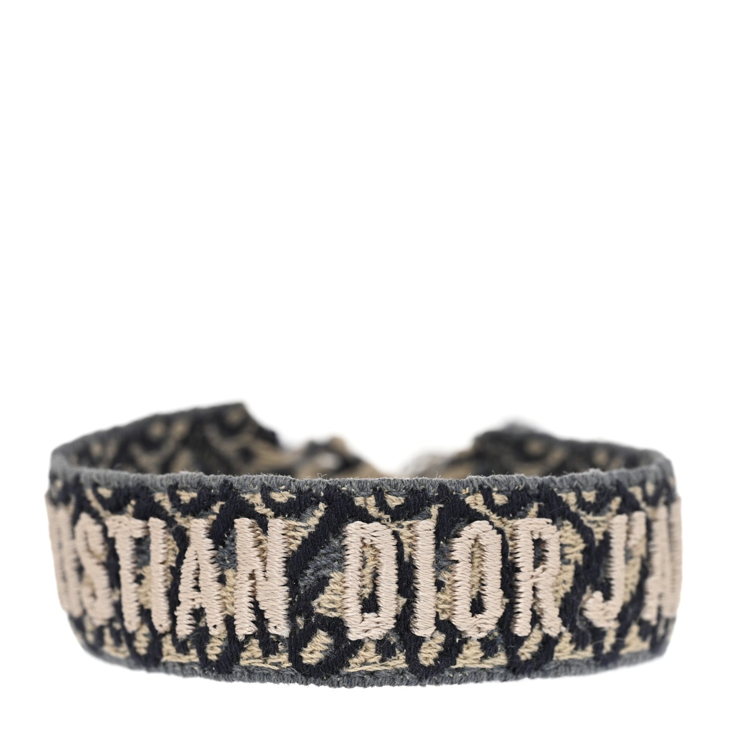 Christian Dior Woven Cotton J'Adior Friendship Bracelet Navy 2 of 7
