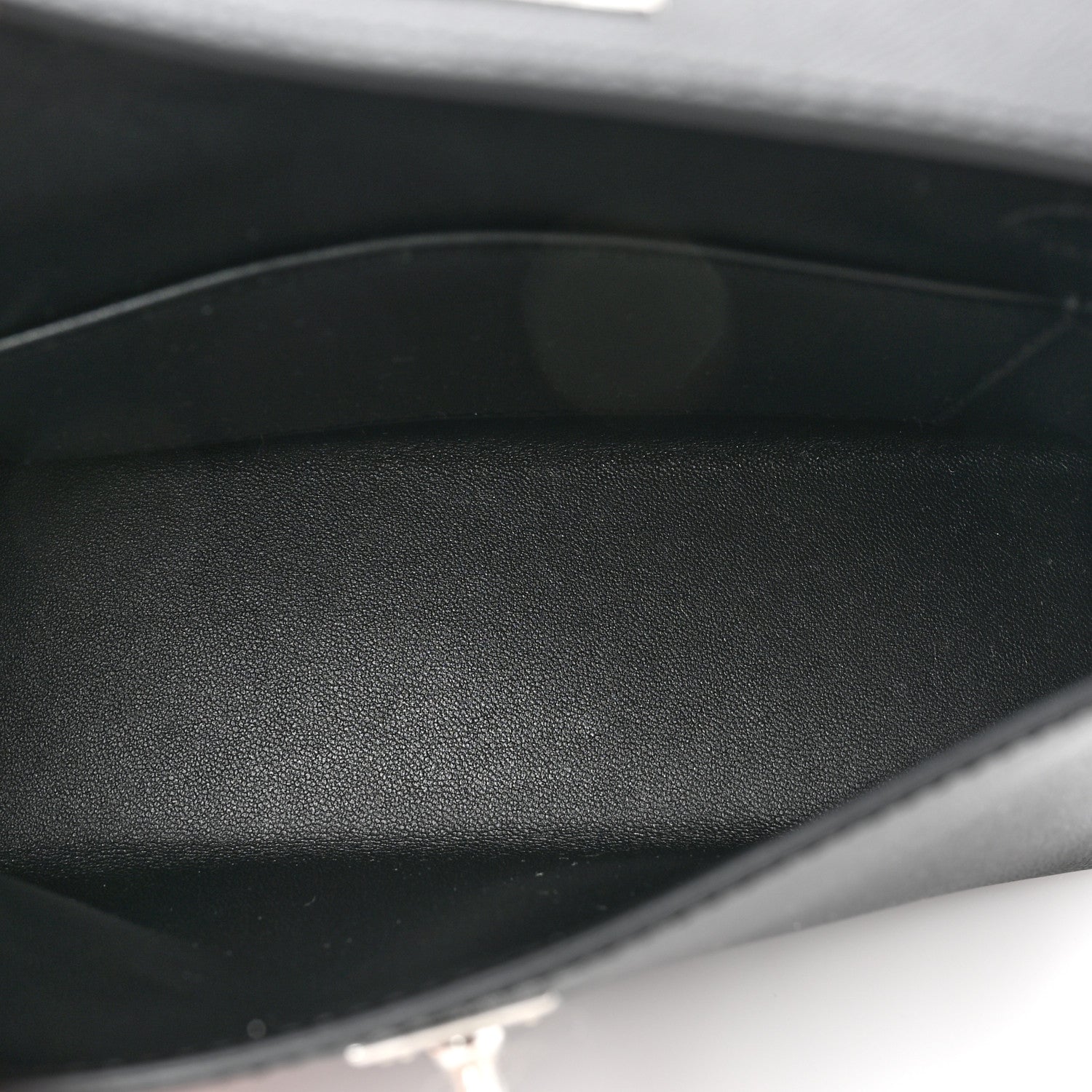 Hermes Madame Calfskin Lizard Mini Kelly Sellier Touch 20 Black 4 of 9