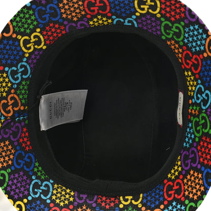 Gucci GG Supreme Monogram Psychedelic Fedora Hat S Multicolor 7 of 10