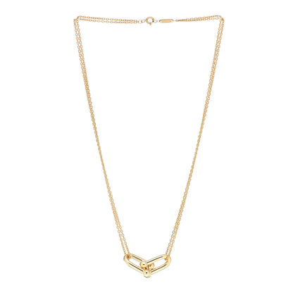 Tiffany 18K Yellow Gold HardWear Double Link Pendant Necklace 3 of 5