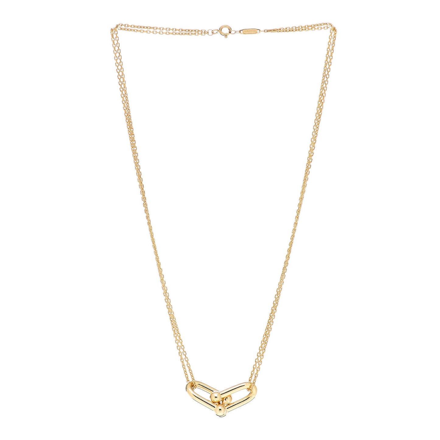 18K Yellow Gold HardWear Double Link Pendant Necklace