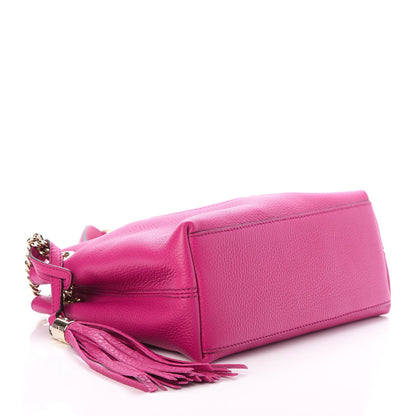 Gucci Cellarius Calfskin Small Soho Chain Shoulder Bag Bright Bouganville 4 of 7
