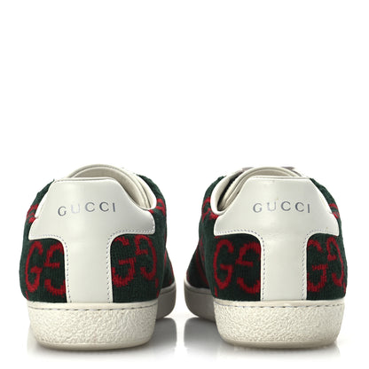 Gucci Terry Cloth GG Monogram Web Womens Ace Sneakers 36 Green Red 5 of 15