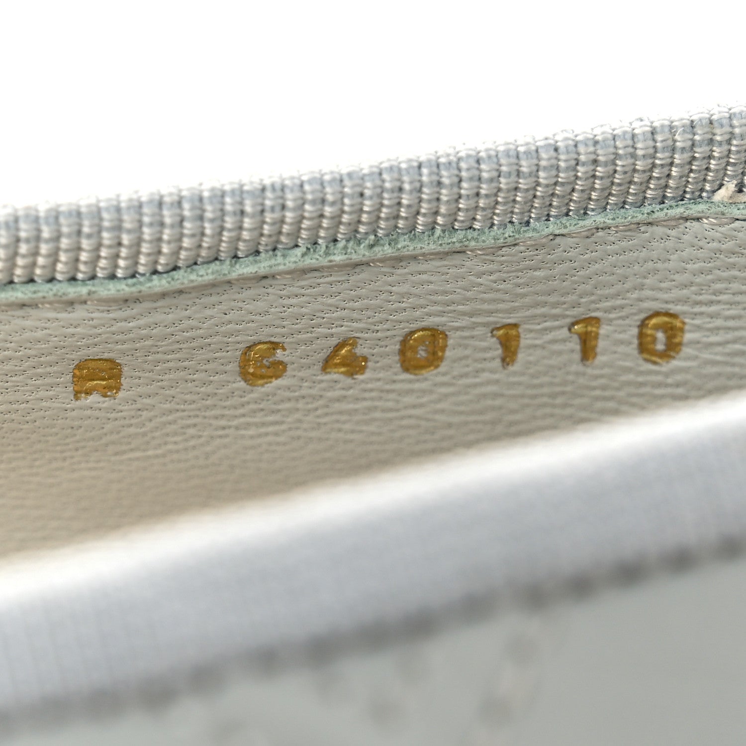 Chanel Lambskin Patent Double Stitched CC Cap Toe Ballerina Flats 40.5 Light Blue White 10 of 13