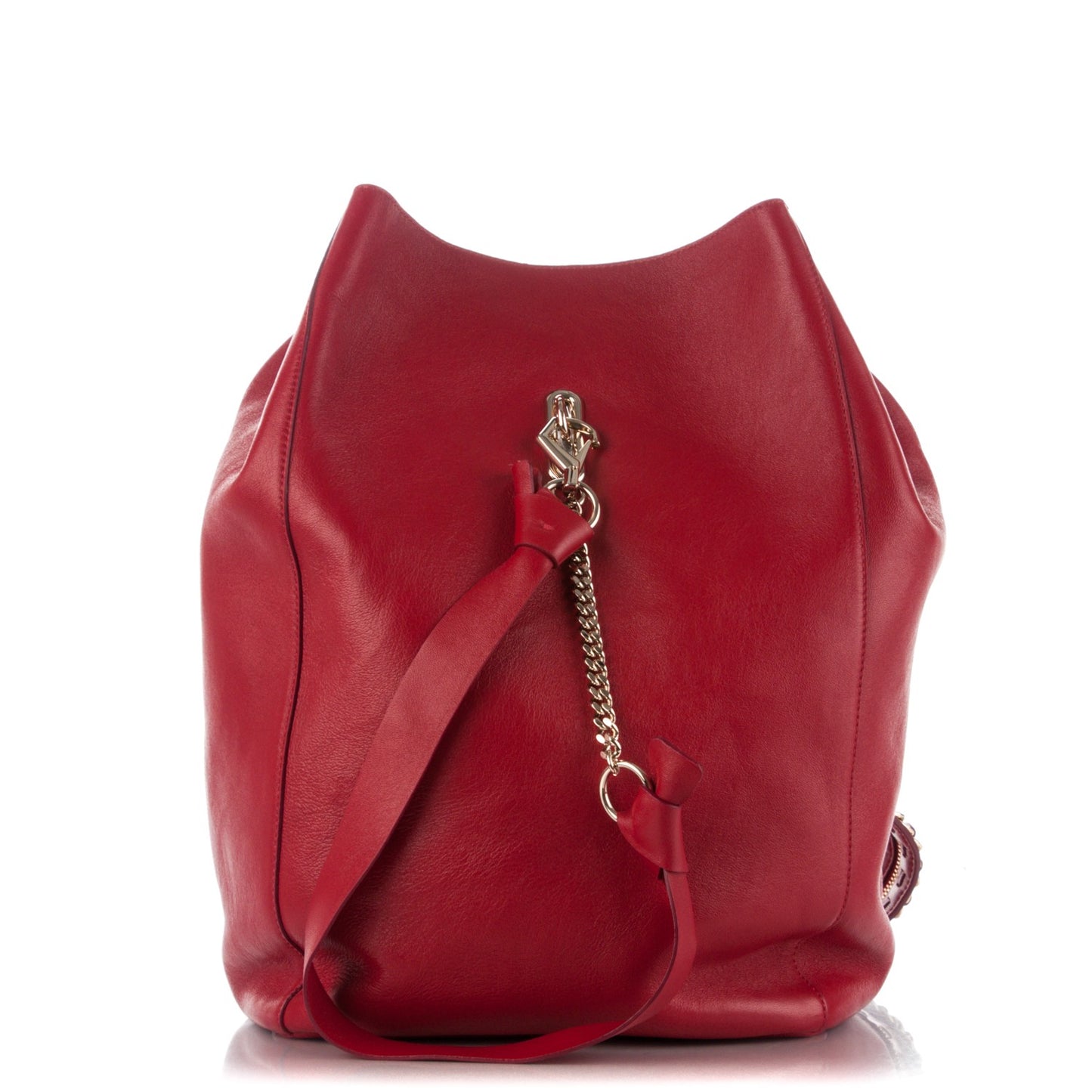 Nappa Large Echo Convertible Backpack Red