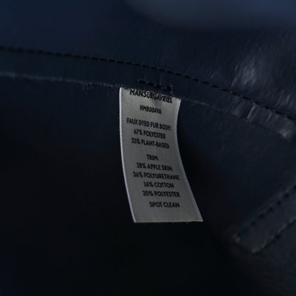 Mansur Gavriel Faux Fur Mini Bucket Bag Blueberry 7 of 12