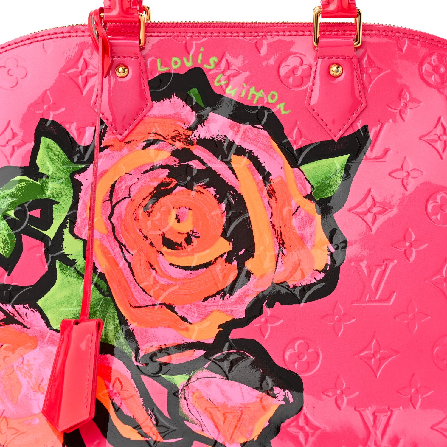 Louis Vuitton Vernis Roses Alma GM Rose Pop 8 of 14