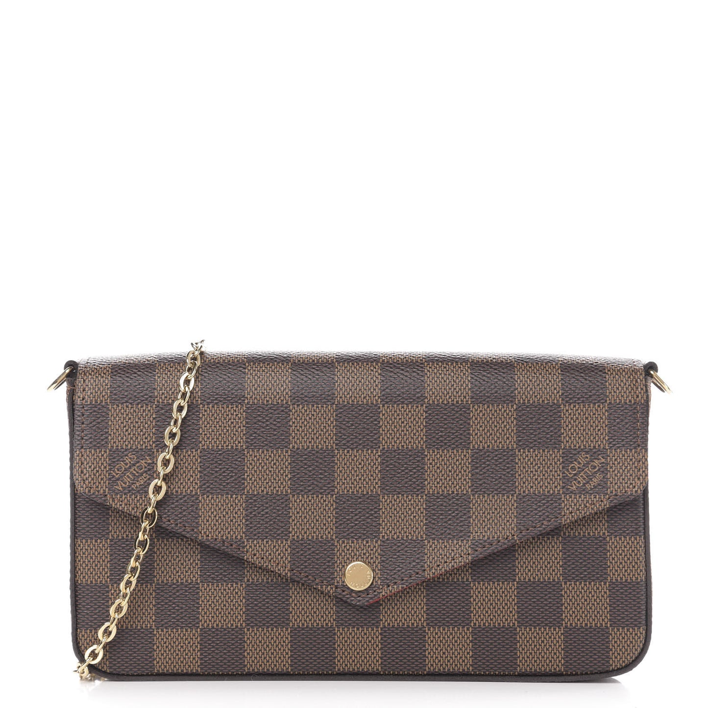 Damier Ebene Pochette Felicie Chain Wallet