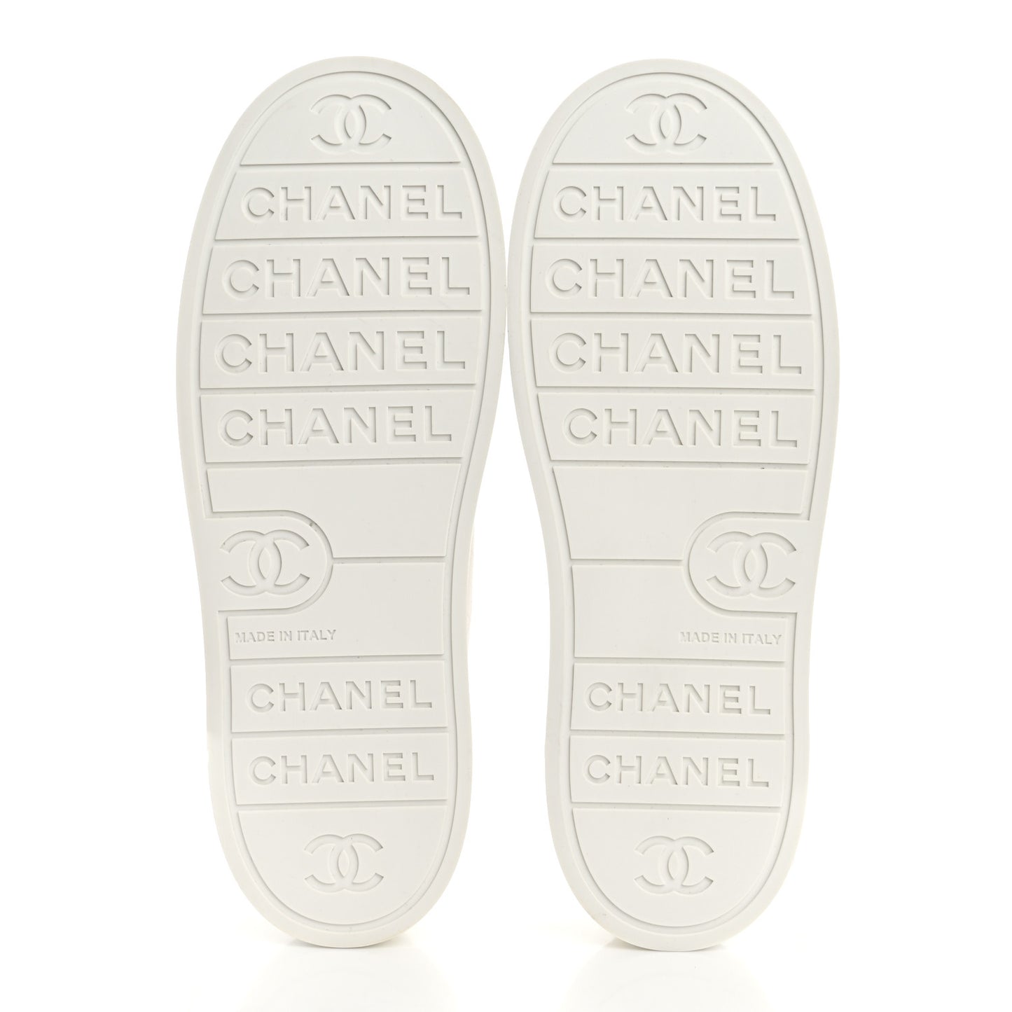 Lambskin Printed Logo Sneakers 37 White