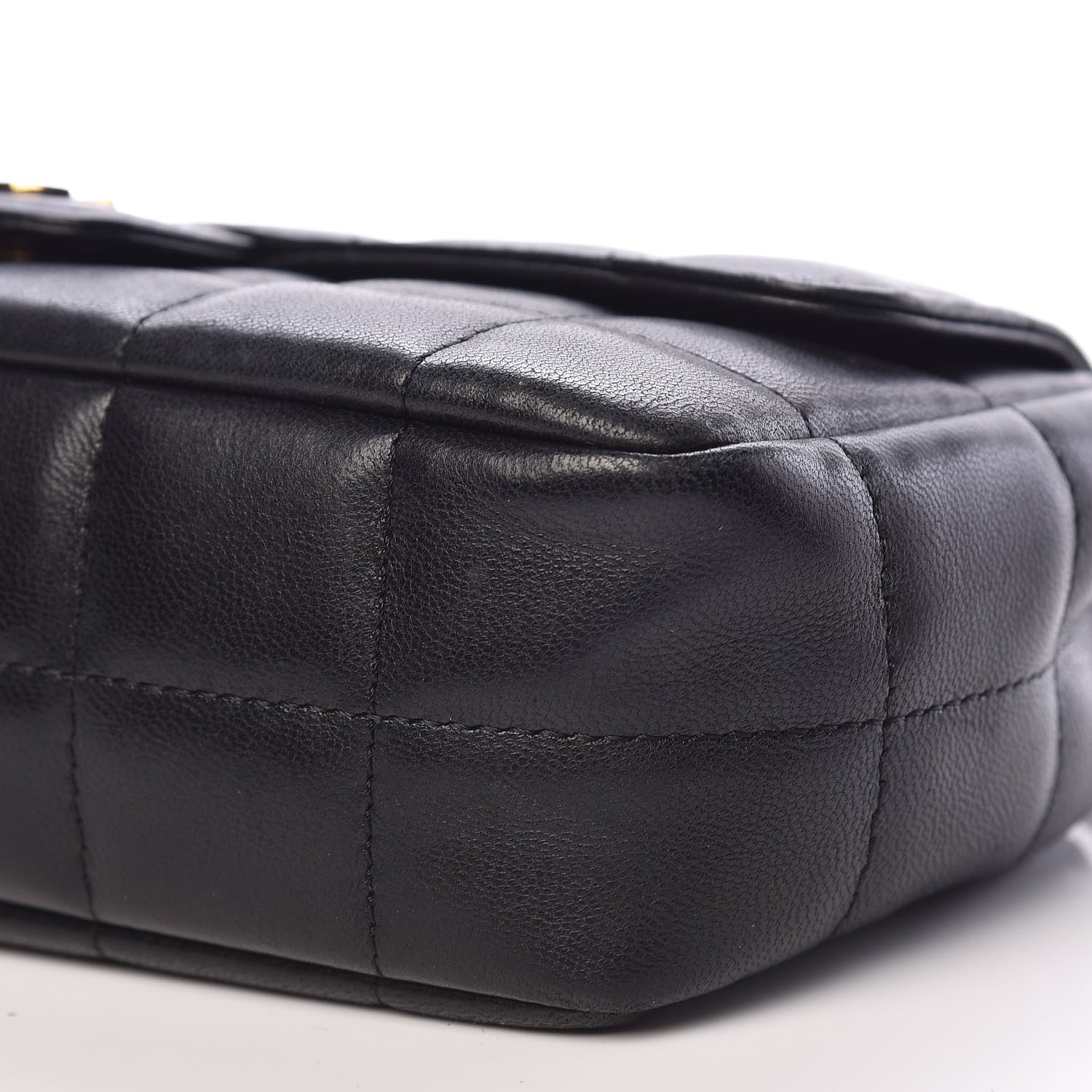 Chanel Lambskin Quilted Mini Chocolate Bar Camellia Flap Black 7 of 23