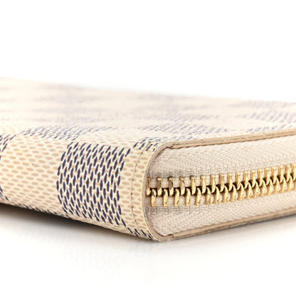 Louis Vuitton Damier Azur Clemence Wallet Rose Ballerine 9 of 12