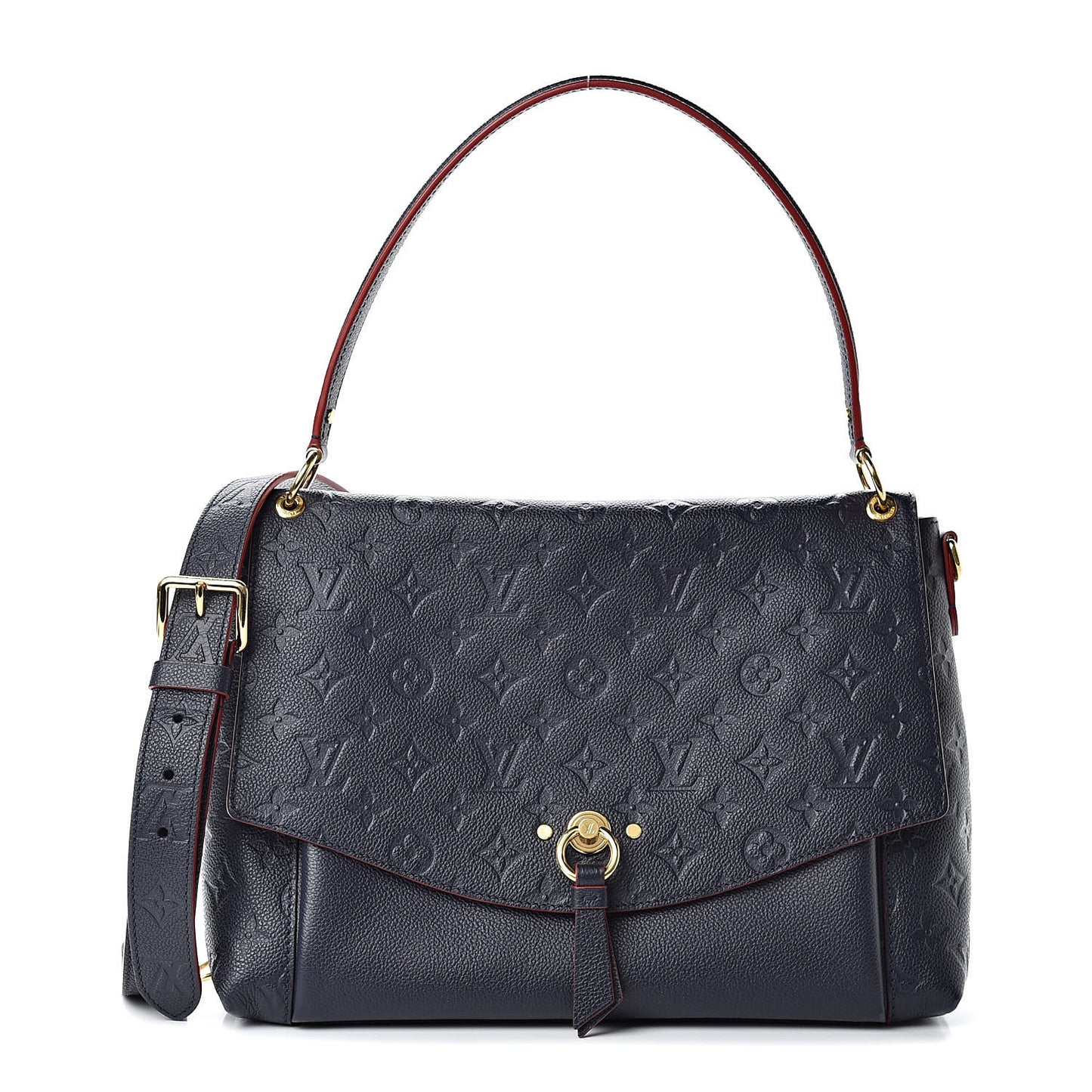 Empreinte Blanche MM Marine Rouge