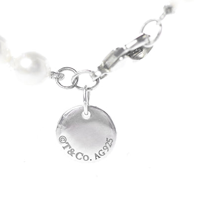 Tiffany Sterling Silver Freshwater Pearl 5-6mm Ziegfeld Necklace 4 of 5