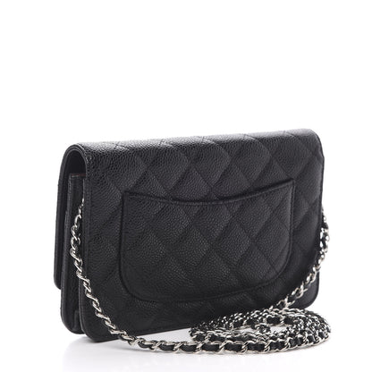 Chanel Caviar Quilted Wallet On Chain WOC Black 3 of 13
