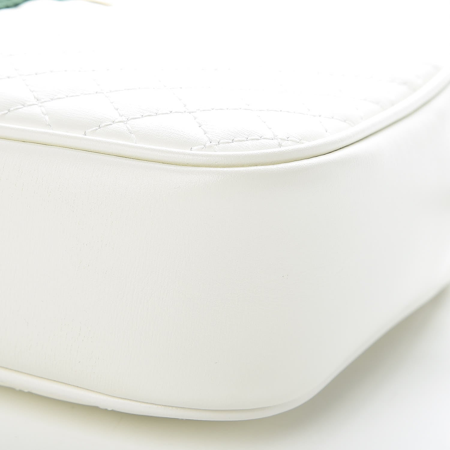 Gucci Calfskin Web Trapuntata Small Shoulder Bag Off White 9 of 9