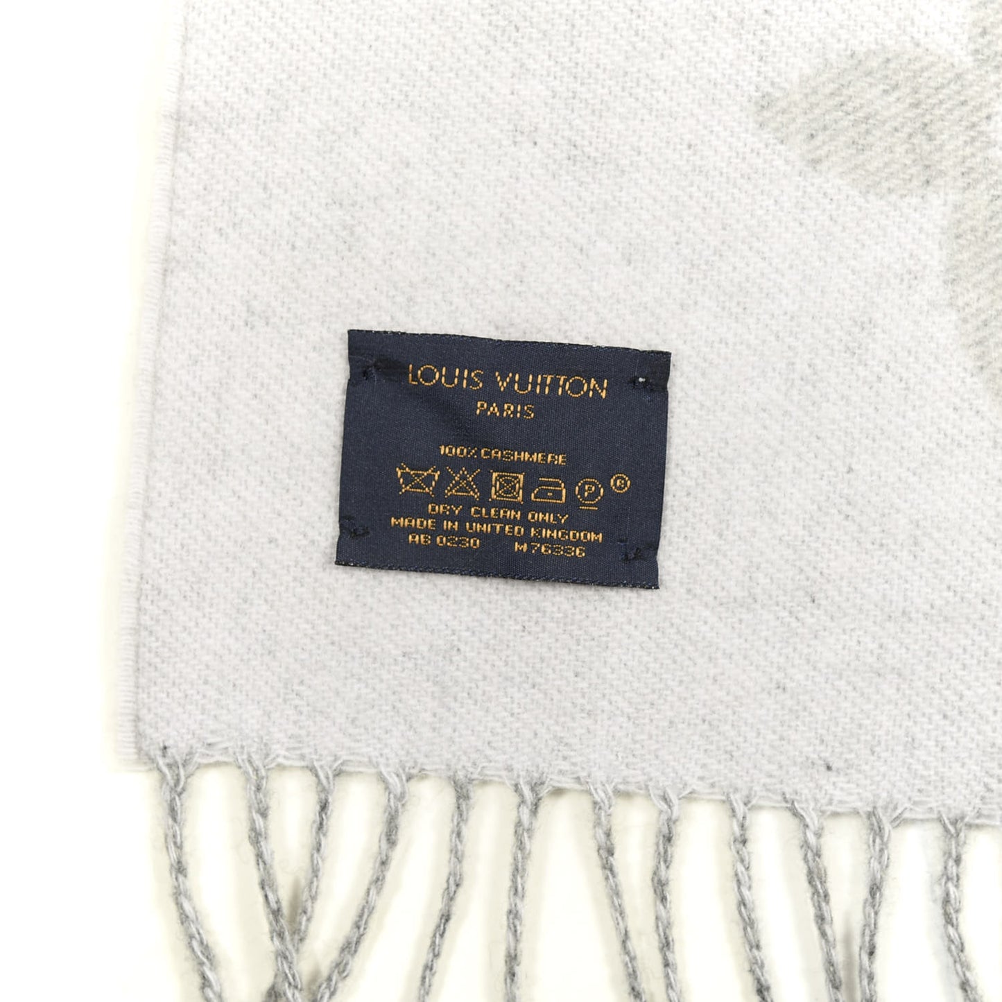 Cashmere Monogram Reykjavik Scarf Black