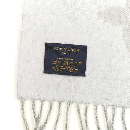 Louis Vuitton Cashmere Monogram Reykjavik Scarf Black 3 of 3