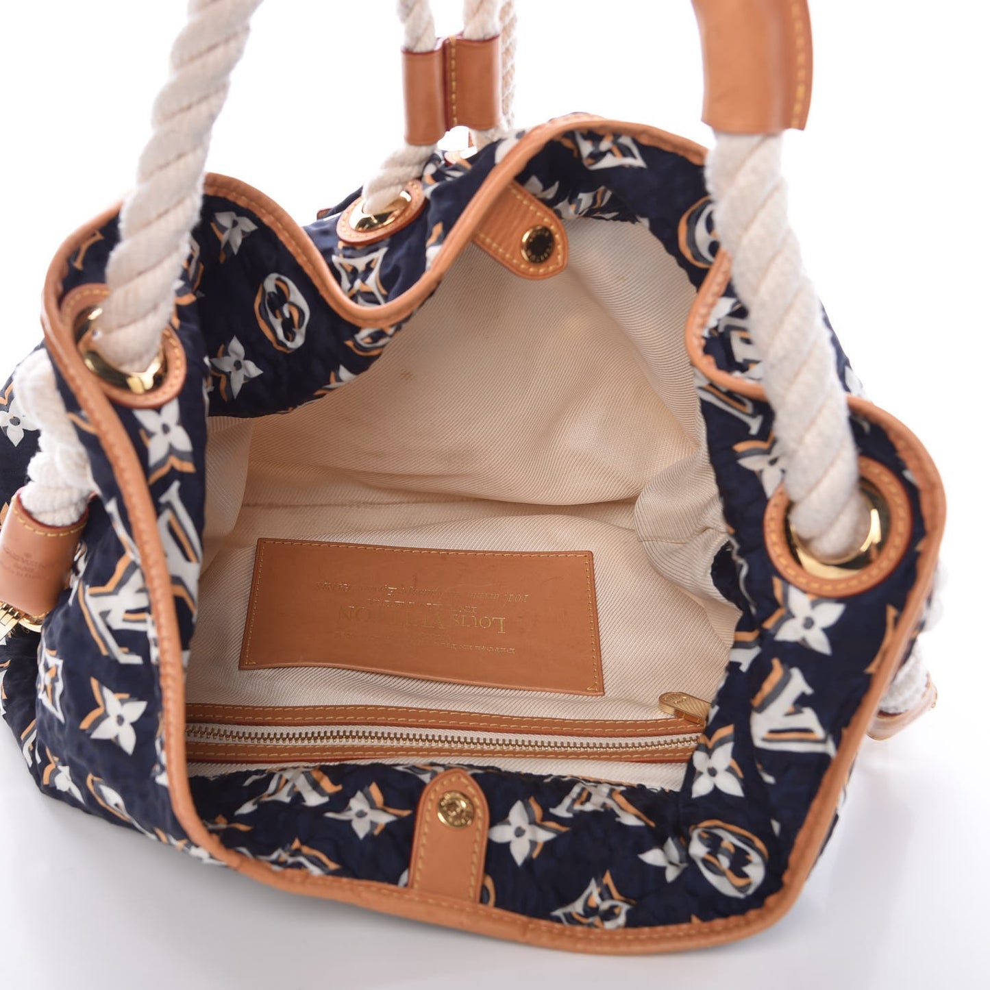 Canvas Monogram Cruise Bulles MM Navy