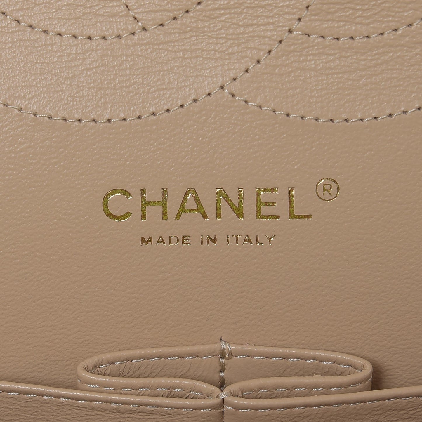 Caviar Quilted Jumbo Double Flap Beige Clair