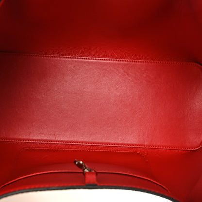 Christian Louboutin Calfskin Jurassic Embossed Spiked Large Cabarock Shopper Tote White 5 of 9