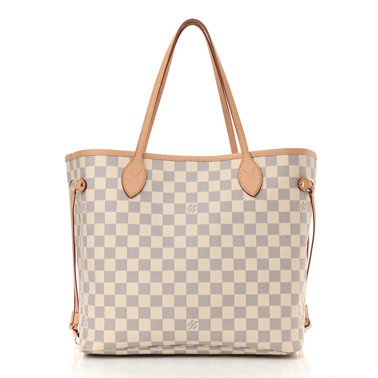 Damier Azur Neo Neverfull MM Rose Ballerine