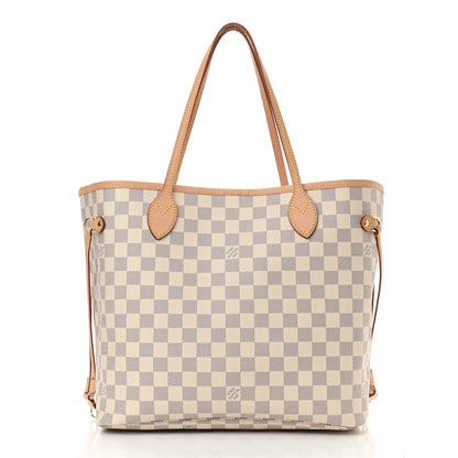 Louis Vuitton Damier Azur Neo Neverfull MM Rose Ballerine 3 of 11