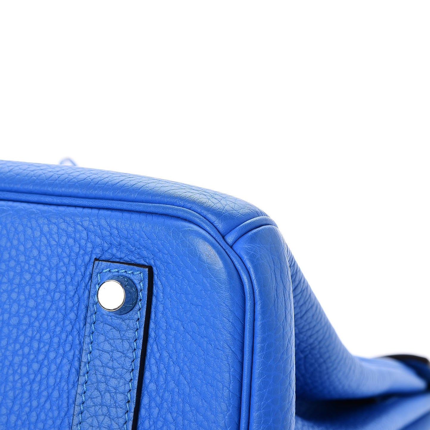 Taurillon Clemence Birkin 35 Bleu Hydra