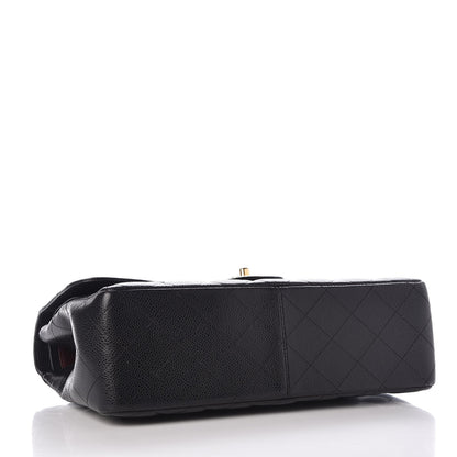 Chanel Caviar Quilted Jumbo Double Flap Black 3 of 8