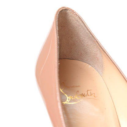Christian Louboutin Patent Decollete 554 85 Pumps 35.5 Nude 8 of 10