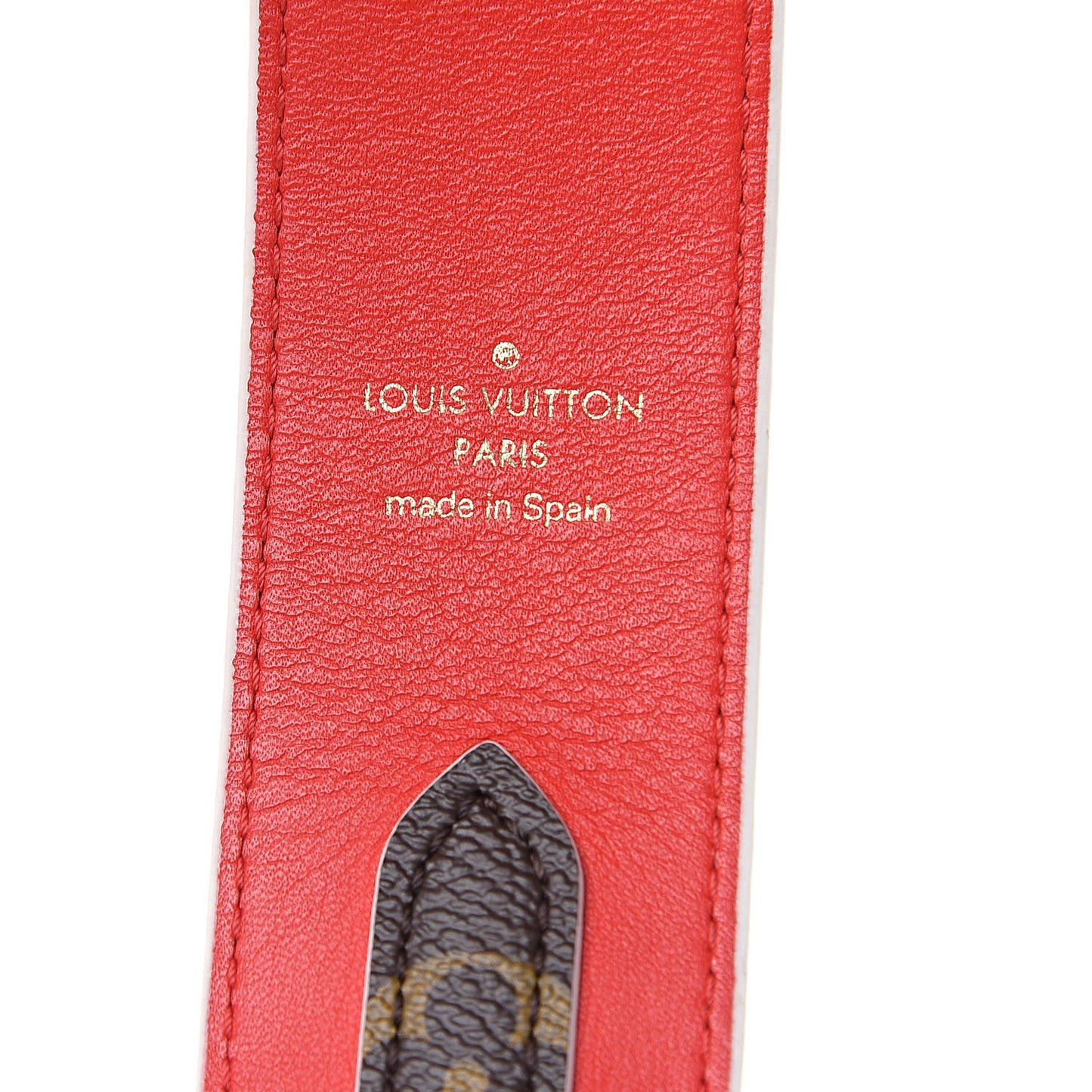 Monogram Bandouliere Shoulder Strap Red