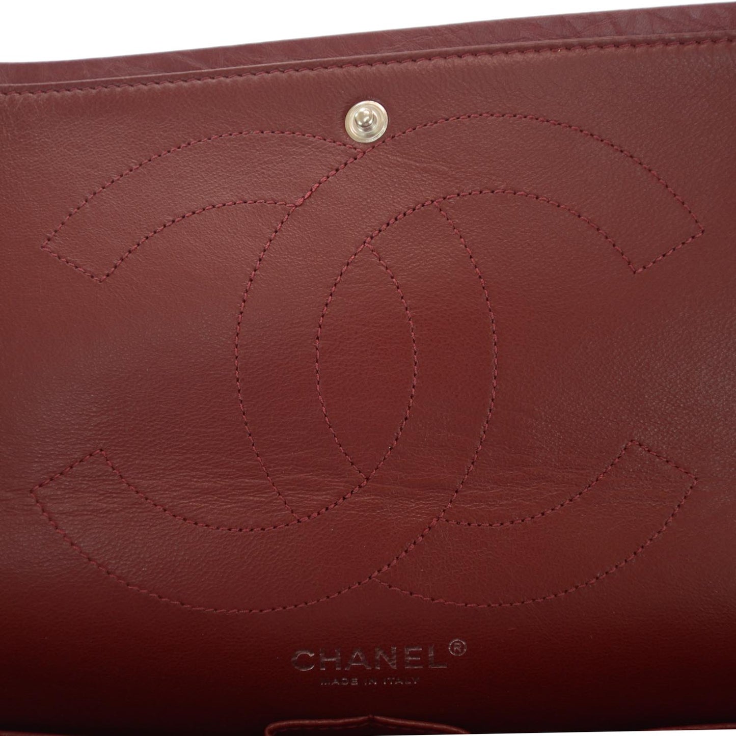 Aged Calfskin Quilted 2.55 Reissue 227 Flap Red