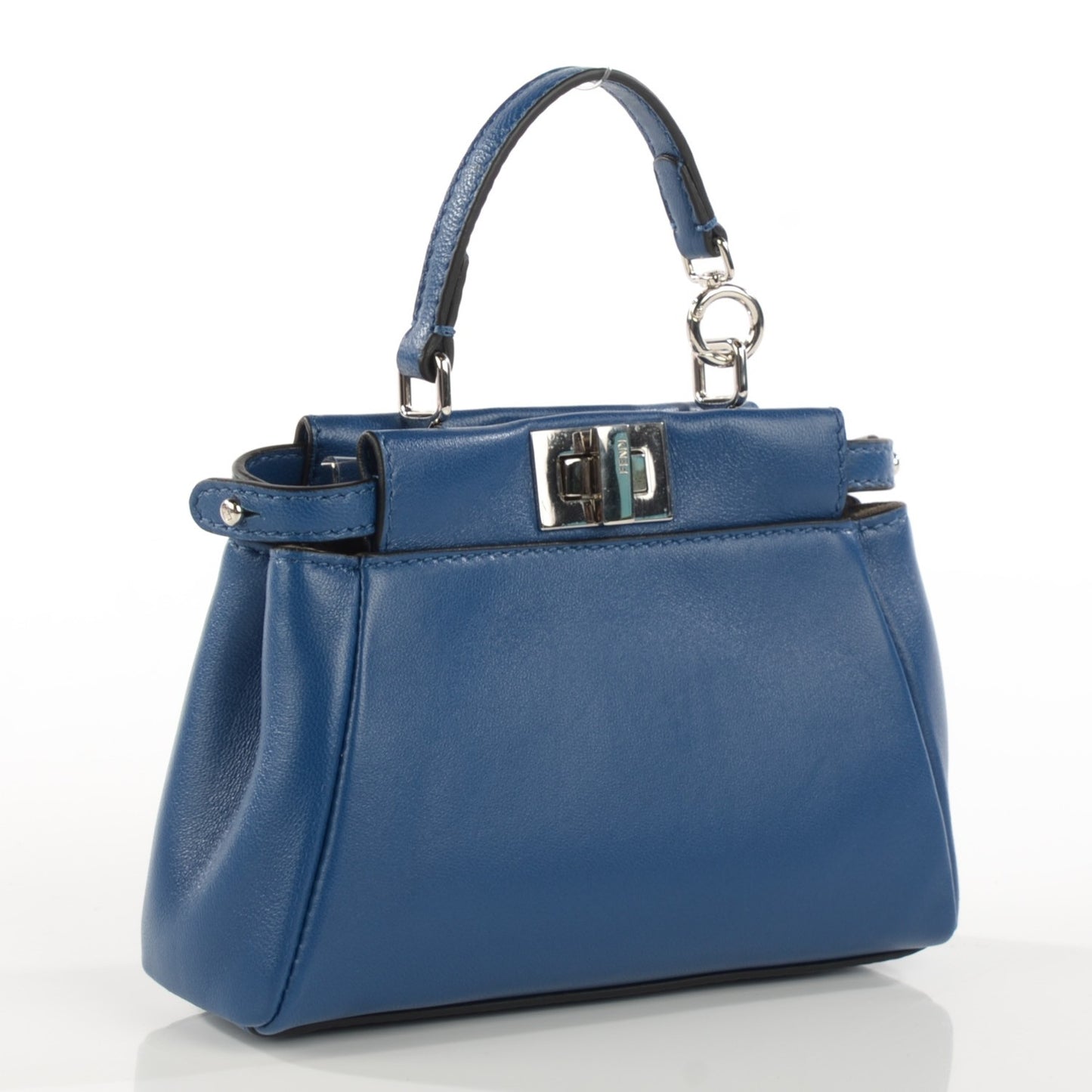 Shiny Nappa Micro Peekaboo Iconic Satchel Iris