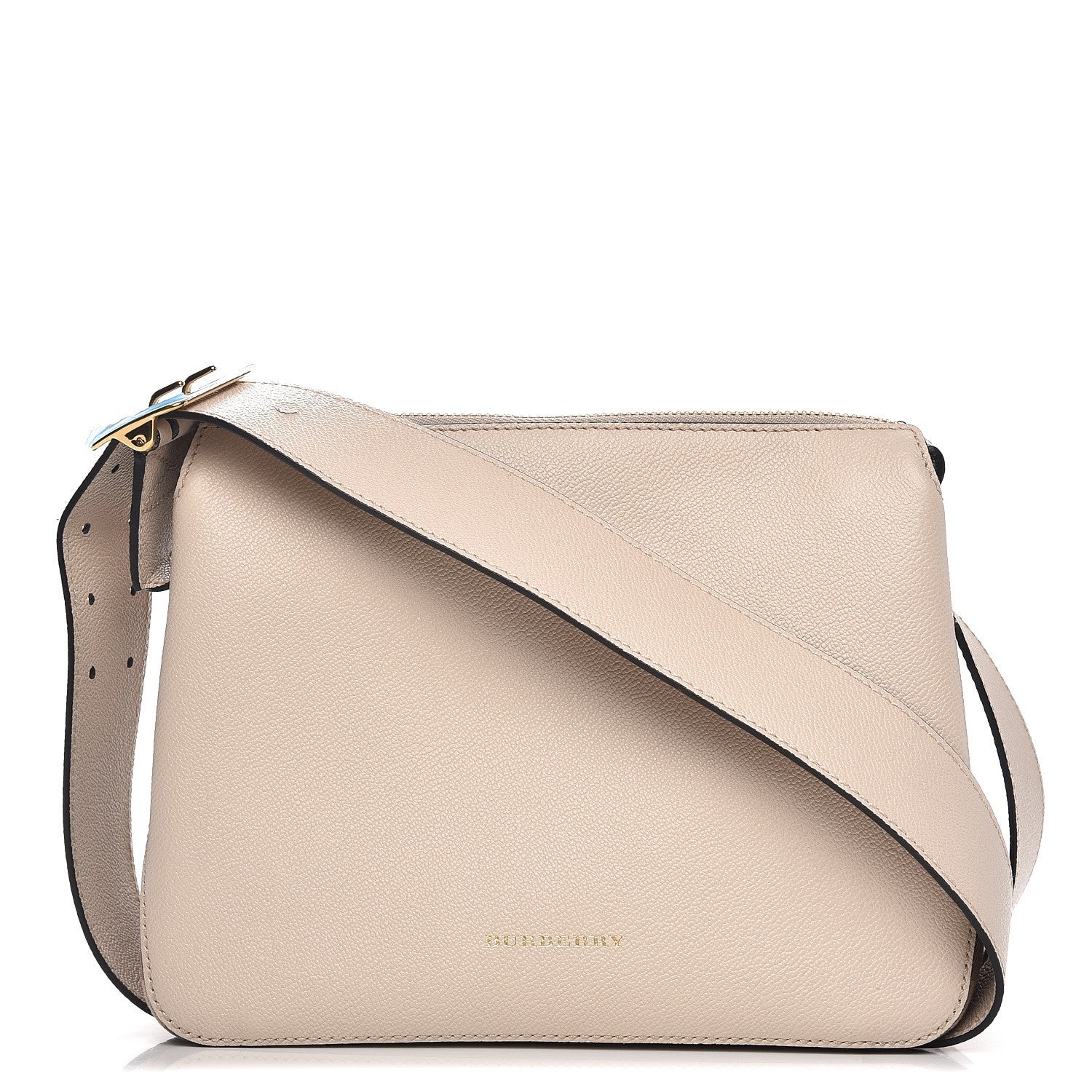 Burberry Soft Grain Calfskin House Check Small Helmsley Crossbody Limestone 1 of 10