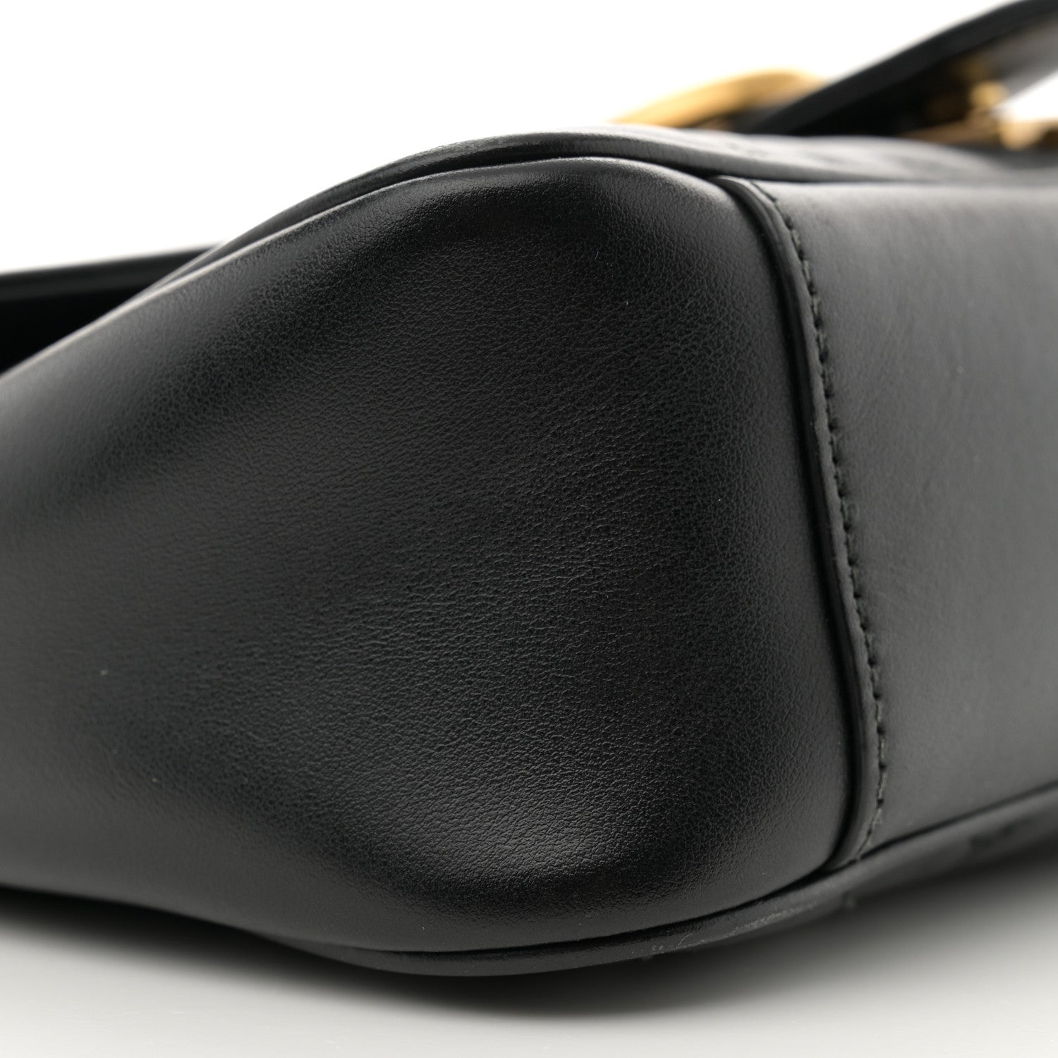 Gucci Calfskin Matelasse Small GG Marmont Shoulder Bag Black 9 of 13