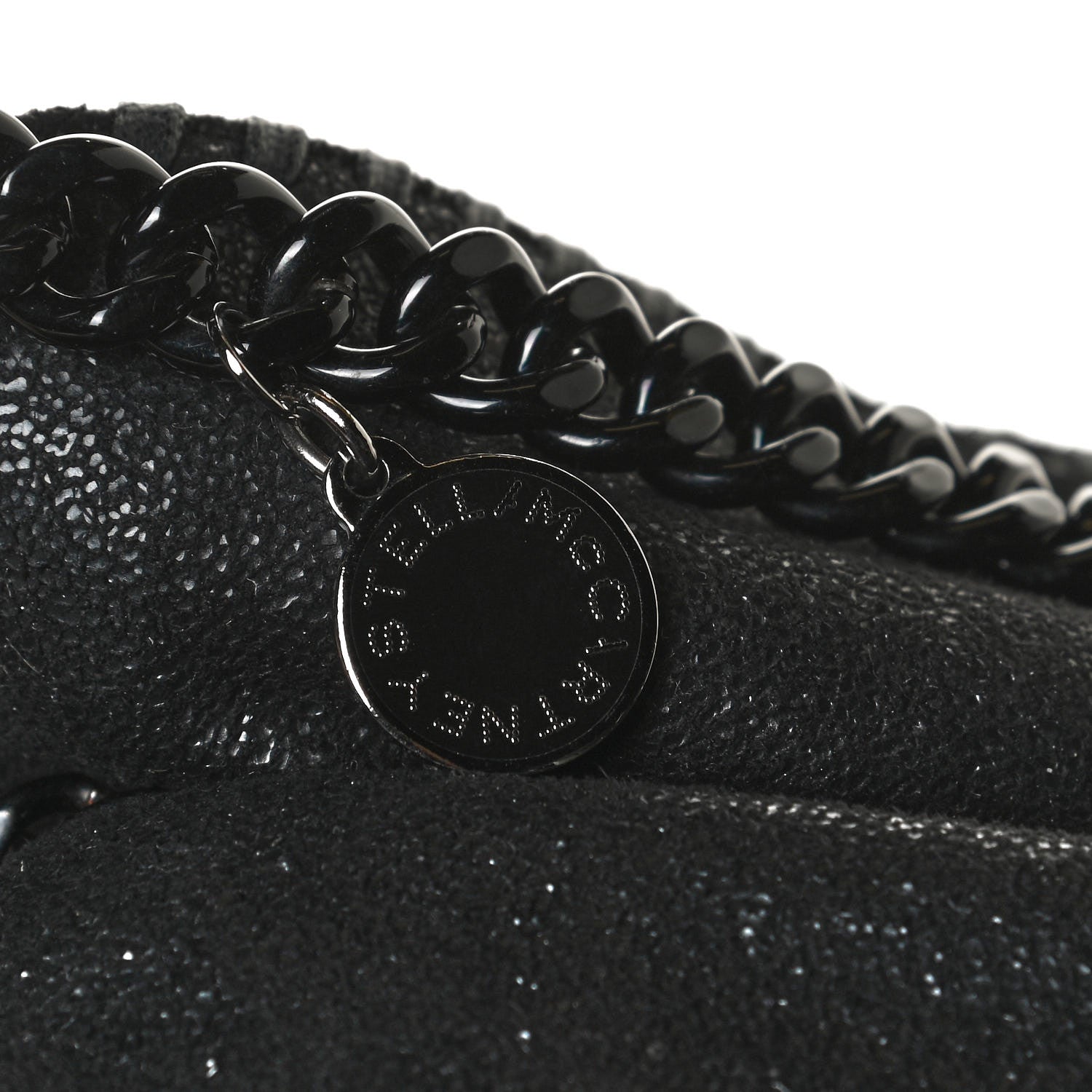 Stella McCartney Shaggy Deer Mini Falabella Fold Over Tote Black 12 of 12