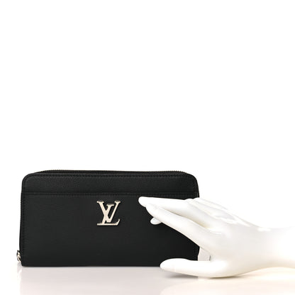 Louis Vuitton Calfskin Zippy Lockme Wallet Black 2 of 6