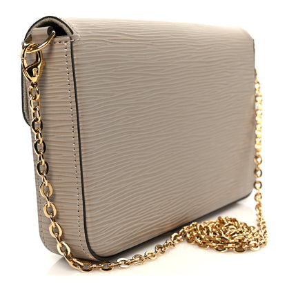 Louis Vuitton Epi Felicie Pochette Chain Wallet Galet 4 of 14