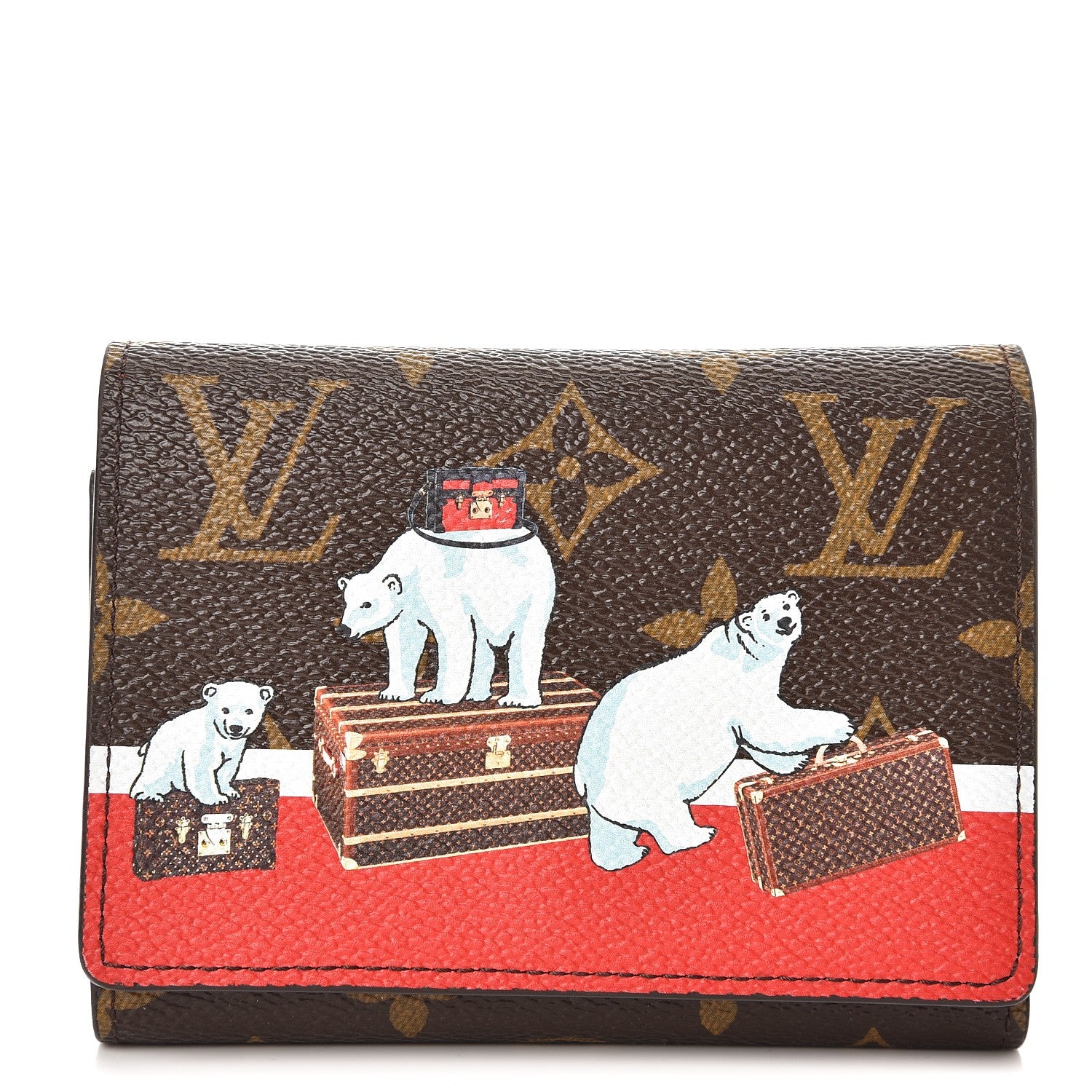 Louis Vuitton Monogram 2017 Christmas Animation Victorine Wallet 1 of 7